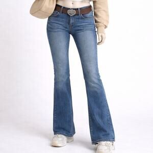 BKE Gabbey High Rise Tailored Bootcut Jeans Size 26x31.5 Curvy Fit Denim y2k